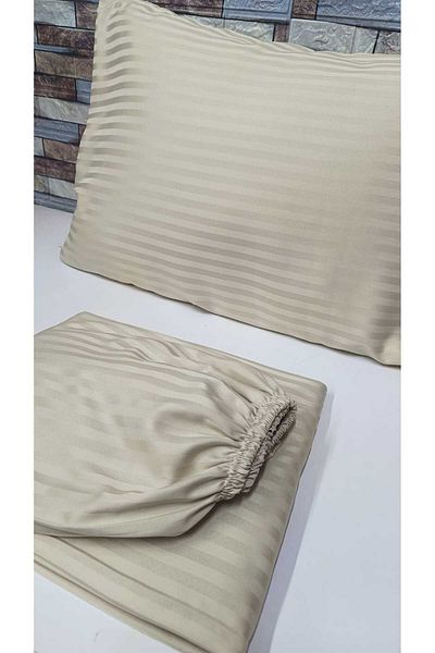 GASEL ÇARŞI Double Satin Elastic Sheets Set (160X200 & 180X200)