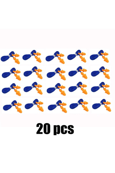 Choice 20 زوجًا من سدادات الأذن المقاومة للضوضاء المصنوعة من السيليكون، سدادا...