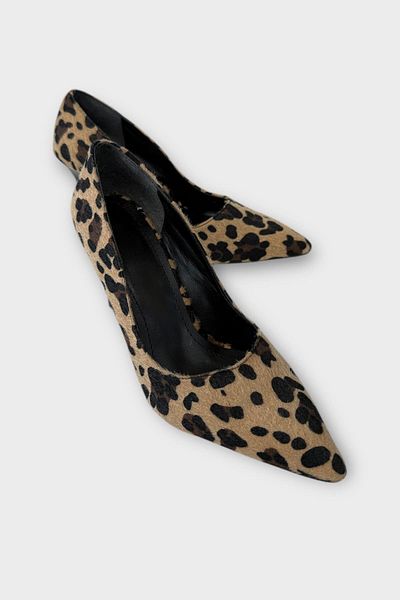 Liger Pantofi cu toc clasici de damă (11 cm) BEJ - NEGRU