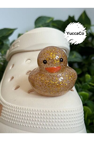 Crocs Ördekli Terlik Süsü/Simli Ördek Terlik Charm/Üç Boyutlu Jibbitz