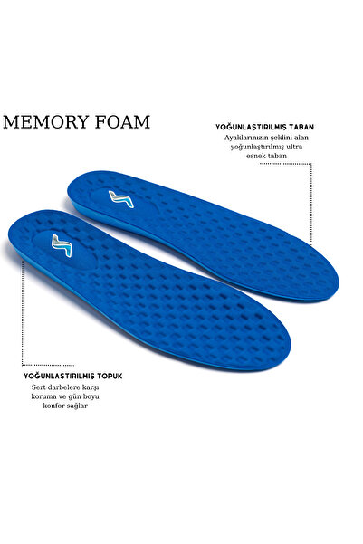 SANUS M900 Model Memory Foam, Ortopedik,spor,düz Tabanlık,topuk Dikeni,hava Yastıklı,boy Yükseltici