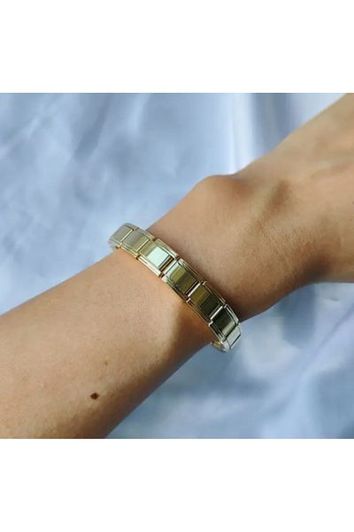 Ervalina Italian Charm Guaranteed Steel Bracelet