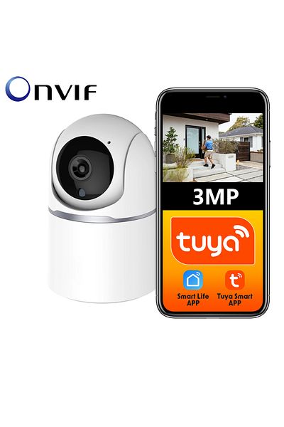 Choice Eu Plug 3mp Camera 3mp Tuya Smart Wifi Ble Indoor Ptz Wireless Security Home Cctv Surveillance Onvif