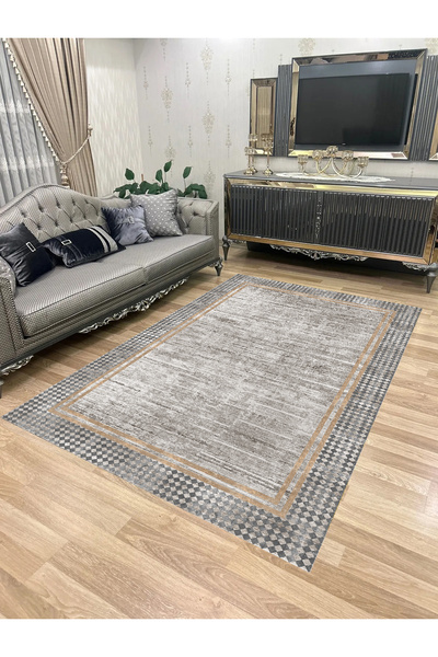 Bordo Halı Yıkanabilir Kaymaz Taban Halı Mutfak Dekor Yolluk Koridor Halısı S...