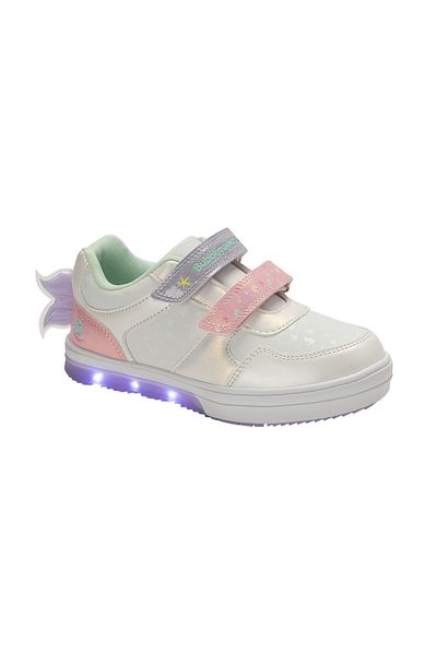 BATA Character Print Sneakers with Hook and Loop Closure