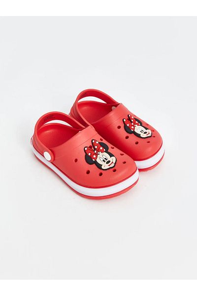 SHOUGO Lighted Micky Patterned Orthopedic Non-Slip Girls' Beach Slippers