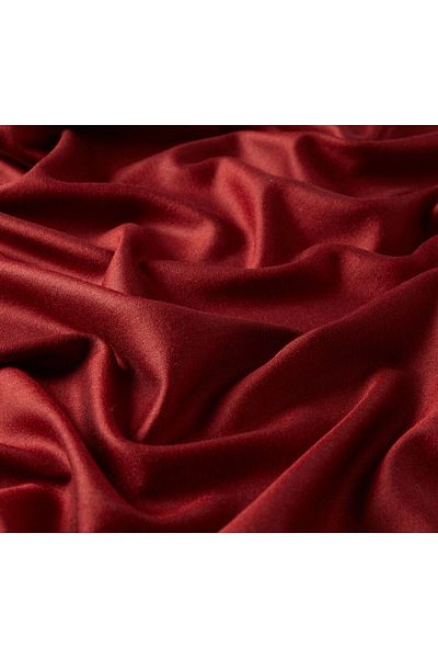 ipekevi Burgundy Plain Wool Silk Shawl