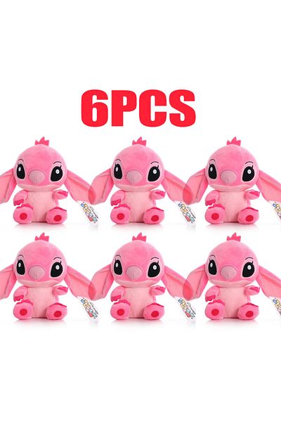 Choice 20cm-b-6pcs Stitch Stuffed Plush Models Cartoon Stuffed Plush Dolls Anime Plush Baby Toys Kawaii Kid