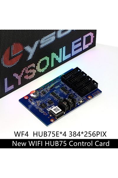 Choice HD-WF4 4xHUB75E Ports WIFI Control Card Work For Indoor P4 P5 P10 Full Color LED Panel SignBoard
