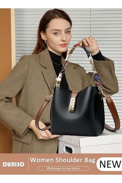 Generic Duniso Women's Bucket Bag Shoulder Bag Handbag Large Capacity Elegant Crossbody Bag