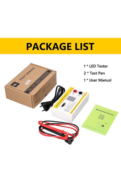 meterk Yellow Portable LED Maintenance Tester LED Fault Detector TV Backlight Reparing Tool Multifunctional