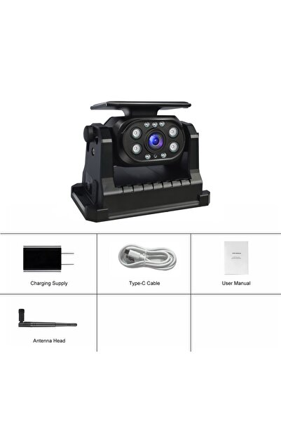 Choice كاميرا تعمل بالطاقة الشمسية تعمل بالطاقة الشمسية المغناطيسية لاسلكية واي فاي 1080 بكسل كاميرا احتياطية للرؤية الخلفية للآيفون والأندرويد مع تطبيق Wit