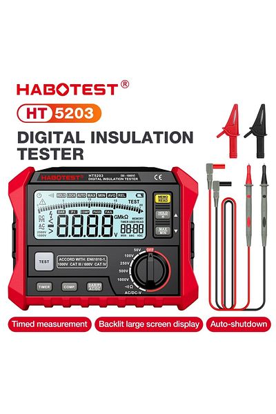 Choice BPDZCL5203 HABOTEST HT5203 Digital High-Precision Voltmeter Resistance Meter Electrical Megger Insul