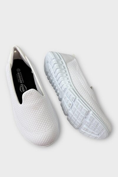 Liger Mey Form Orthopedic Sole Daily Walking Shoes White