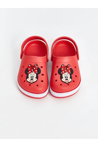 SHOUGO Lighted Micky Patterned Orthopedic Non-Slip Girls' Beach Slippers