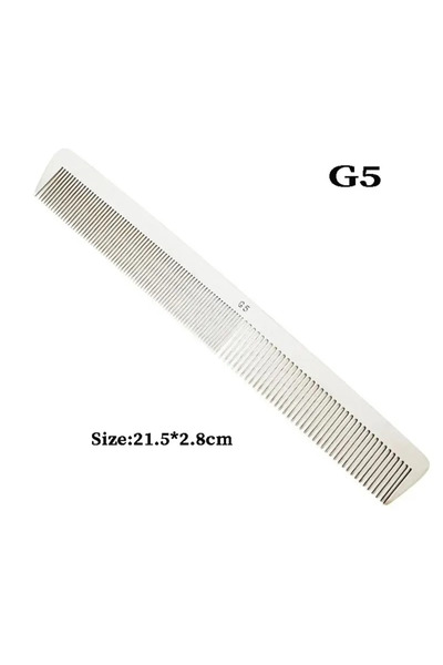 Choice مشط حلاقة احترافي من الفولاذ المقاوم للصدأ للنساء من G5 Barber، مضاد ل...