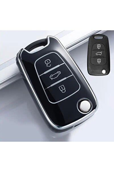 emii auto spare parts Για Hyundai I20 I30 Ix20 Ix35 Θήκη κλειδιού Elantra Μαύ...