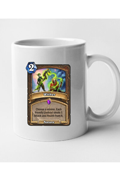 OEM Cană albă personalizată Hearthstone - Wither, Inovatix®. 330 ml