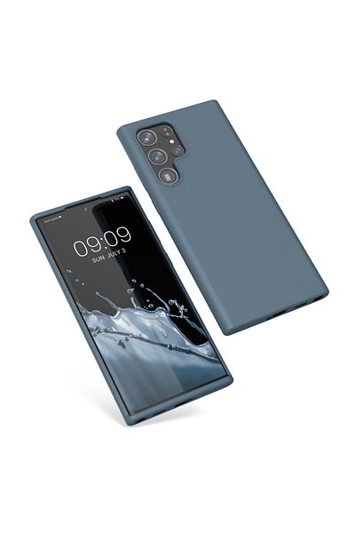 KWmobile Carcasă pentru Samsung Galaxy S22 Ultra, silicon, albastră, 56765.202