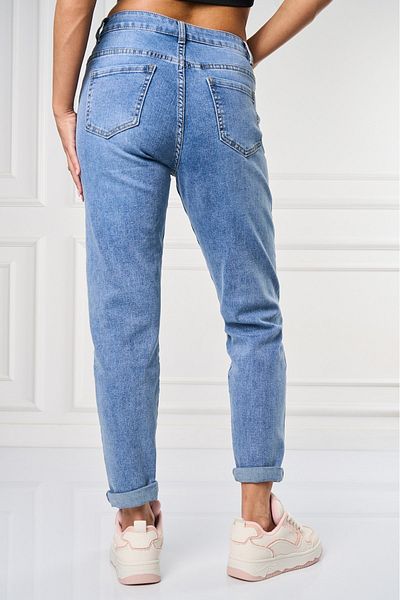 Joana Blugi dama Mom Fit Albastri Yvana