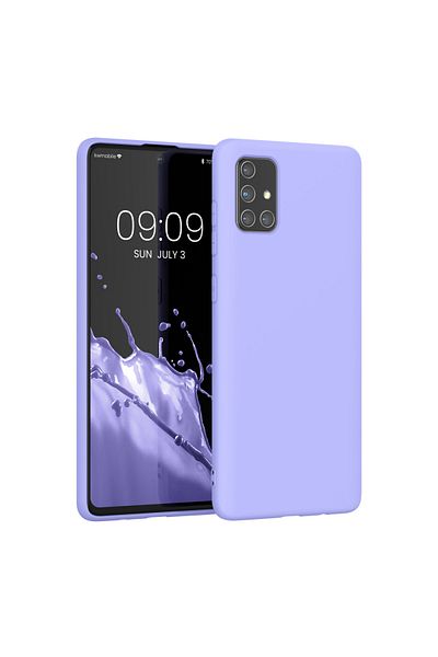 KWmobile Carcasă pentru Samsung Galaxy A71, silicon, albastră, 57562.108