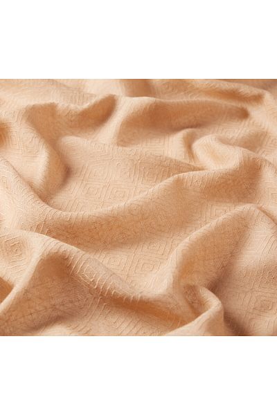 ipekevi Μάλλινο μεταξωτό σάλι Milky Brown Ikat με σχέδιο