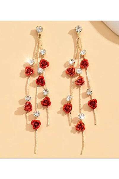 ER TAKI Taşlı Gold Renkli Uzun