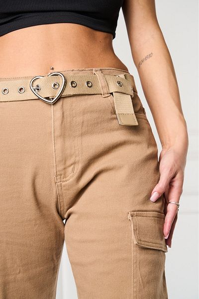 Joana Women's Mom Fit Khaki Danny Jeans