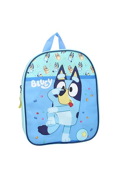 bluey Ghiozdan gradinita, bretele ergonomice si ajustabile, 29x22x9 cm, Albastru, Bluey Best Friends Fun