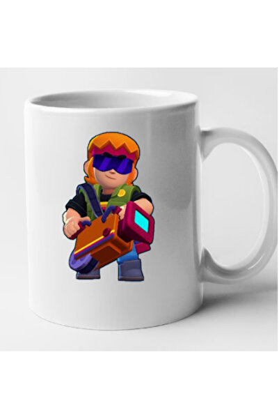 OEM Cană albă personalizată Brawl Star - Buster, Inovatix®. 330 ml