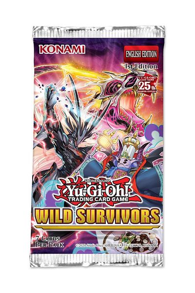 KONAMI يوغي أوه! TCG: مجموعة بطاقات التداول المعززة "الناجون من البرية" (مجموعة واحدة متنوعة)