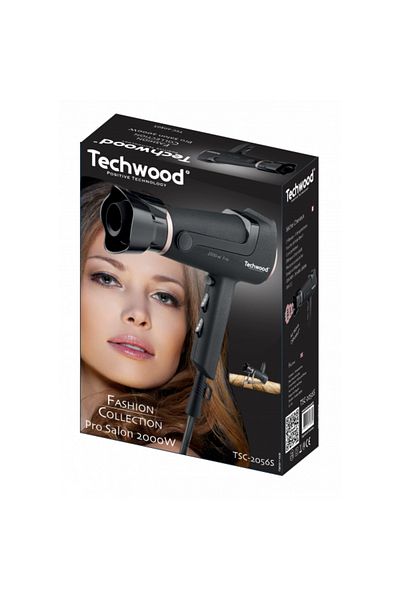 Techwood TSC-2056S stand hair dryer, 200W, 2 speed and 3 temperature settings, rotating diffuser