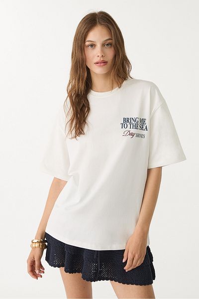 Stradivarius Crab print t-shirt