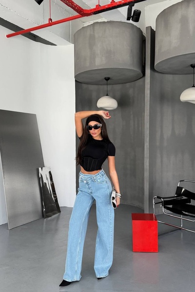 Joana Blugi Dam Oversize Albastri Malani