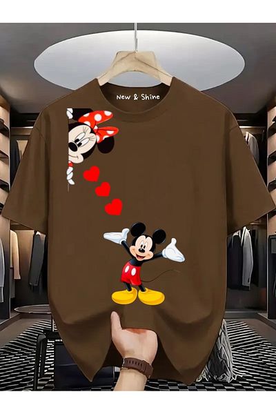 New Shine Μπλουζάκι με στάμπα Mickey and Minnie Mouse