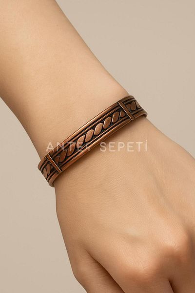 ANTEPSEPETİ Bracelet with Copper Twist Model
