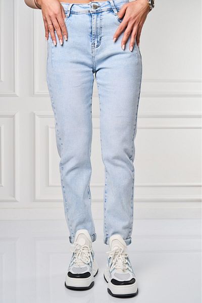 Joana Blugi dama Mom Fit Albastri Noelie