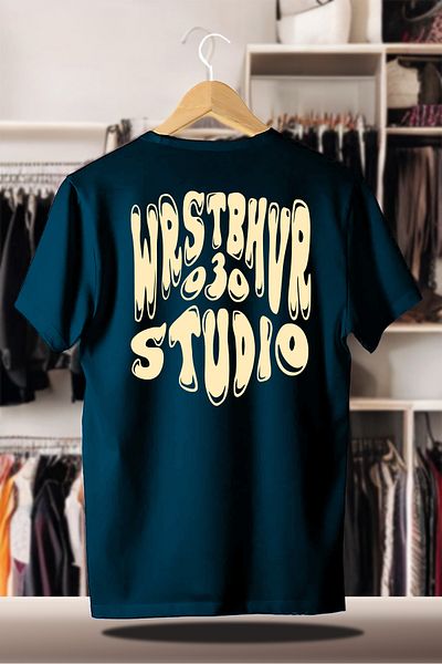 C&C OKULCUNUZ Βαμβακερό μπλουζάκι με στάμπα Unisex Indigo Wrst Studio