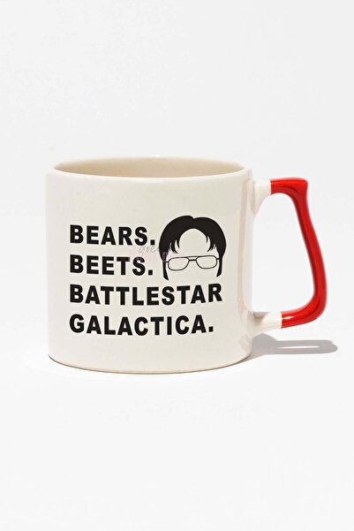 qoeuyl boutique Bears Beets Battlestar Galactica Dwight The Office Baskılı Kı...