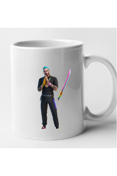 OEM Cană albă personalizată Fortnite - J Balvin, Inovatix®. 330 ml
