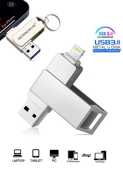 Laula ذاكرة فلاش USB متوافقة مع iPhone / بسعر معقول - النسخ الاحتياطي لجهاز iPhone والكمبيوتر