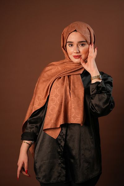 TheFırst Şal Jacquard cu model cerc