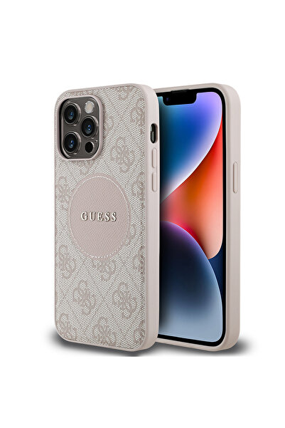 Guess iPhone 14 Pro Max Uyumlu Kılıf Guess Lisanslı M-safe Şarj Özellikli Yaz...
