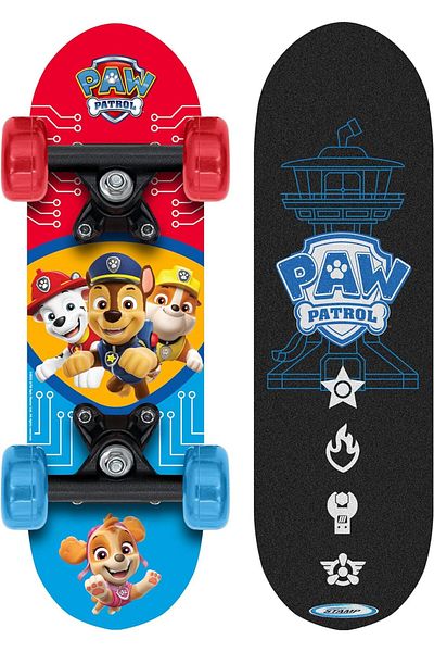 PAW PATROL Skateboard Copii, 43x13 cm, 9 straturi de mesteacan, placa antiderapanta, multicolor, Paw Patrol