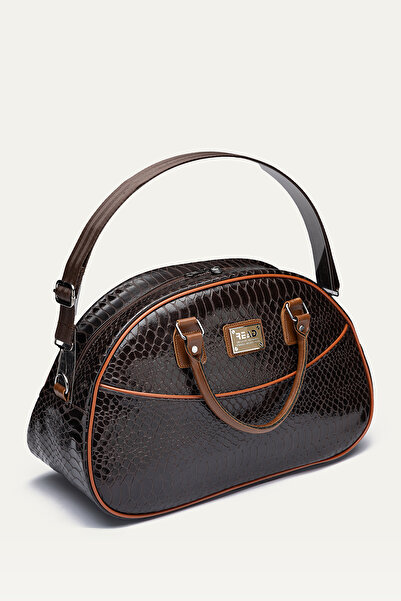 By Hakan GK68 Yılan Desenli Seyahat El ve Omuz Valizi Spor Hastane Çantası KA...