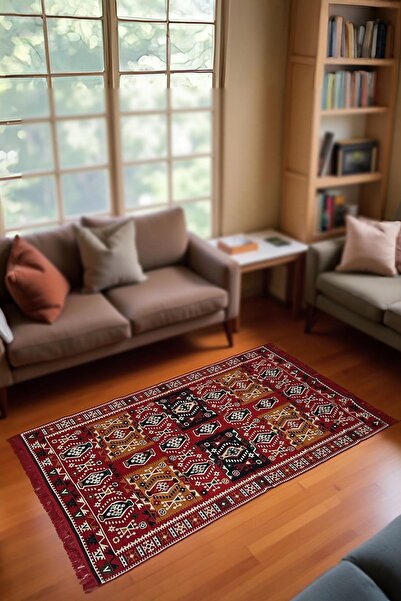 mdhomecarpet Türkiye Şark Köşesi Halısı - Otantik Kilim Desenli, Doğal Dokulu...