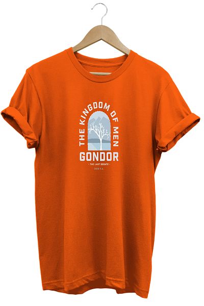 remonz Lotr Lord of the Rings Gondor Printed Short Sleeve Cotton Crew Neck T-Shirt