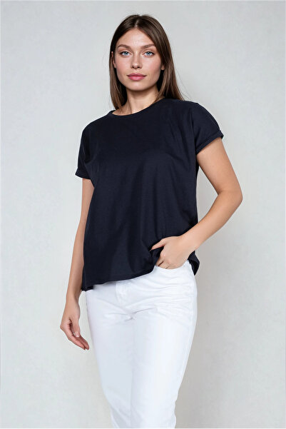 Kyron 100% Cotton Striped Low Arm Tip Double Women's T-Shirt - with Different...