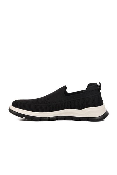 WALKWAY Black White Mesh Lightweight Flexible Breathable Men's Sports Shoes Point m