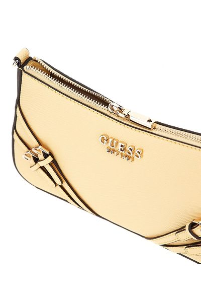 Guess BRAMINA TOP ZIP SHOULDER حقيبة كتف نسائية صفراء HWZG9636180-CSL